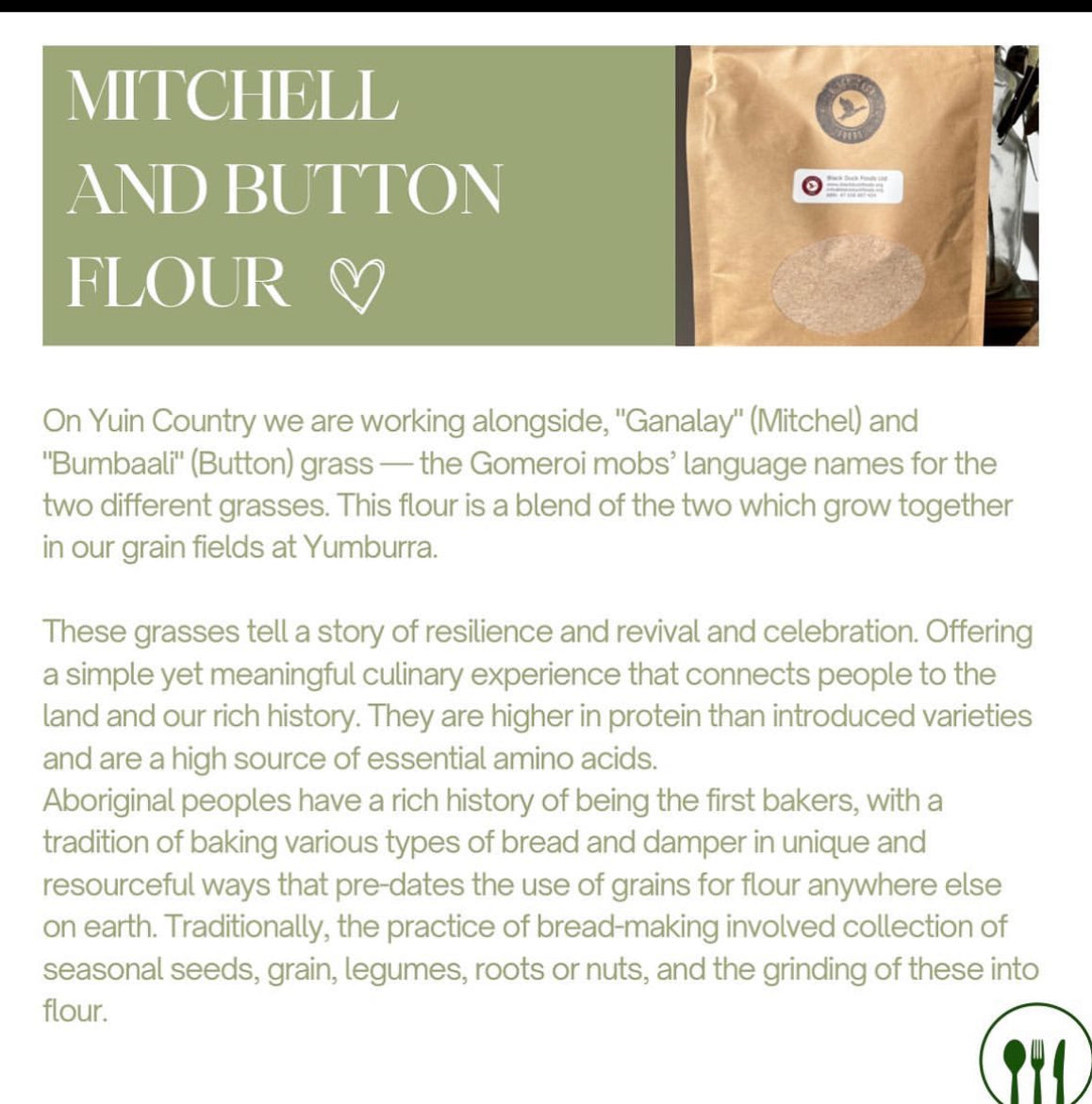 Mitchell and Button Grass - 250g