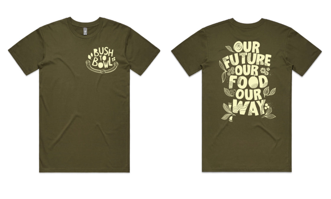 T-shirt ‘Our future, our food, our way’ (Pre-Order)