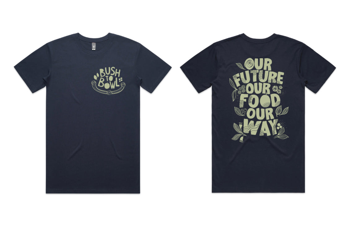 T-shirt ‘Our future, our food, our way’ (Pre-Order)