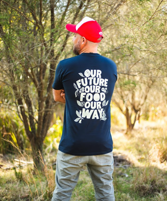 T-shirt ‘Our future, our food, our way’ (Pre-Order)